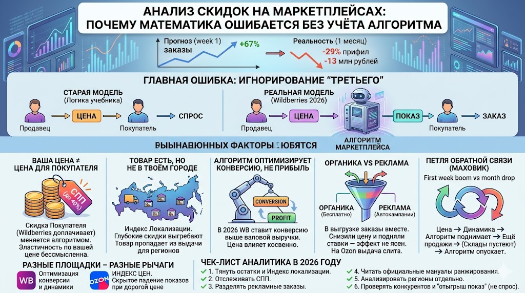 Аналитика скидок и продаж на маркетплейсе